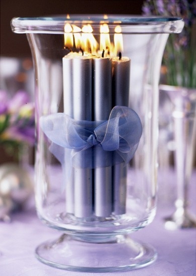 Candles Centerpiece Wedding Idea